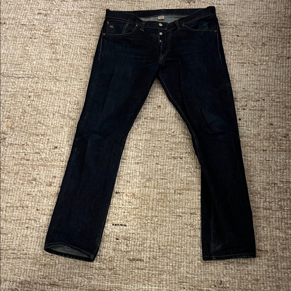 Ralph Lauren Double RL Men's Deep Indigo Skinny Jeans